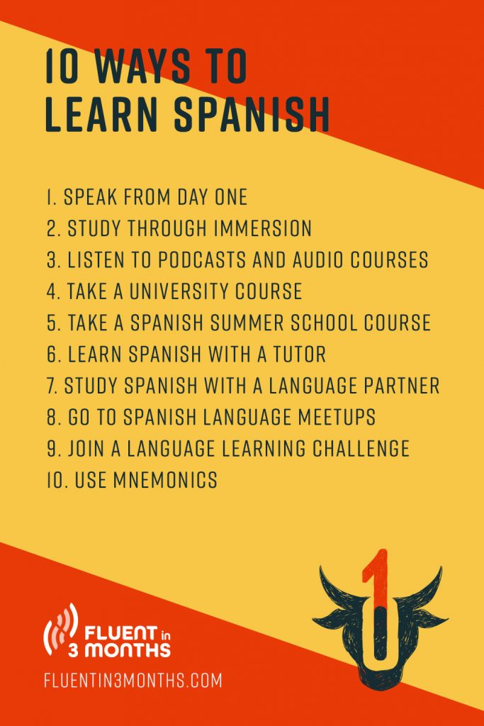 Best 10 Ways To Learn Spanish INFOLEARNERS