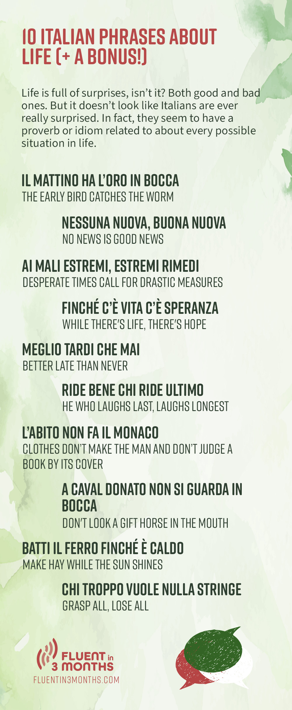 italian sayings