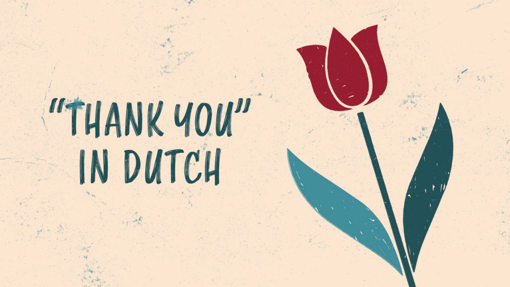 Ways To Say Thank You In Dutch