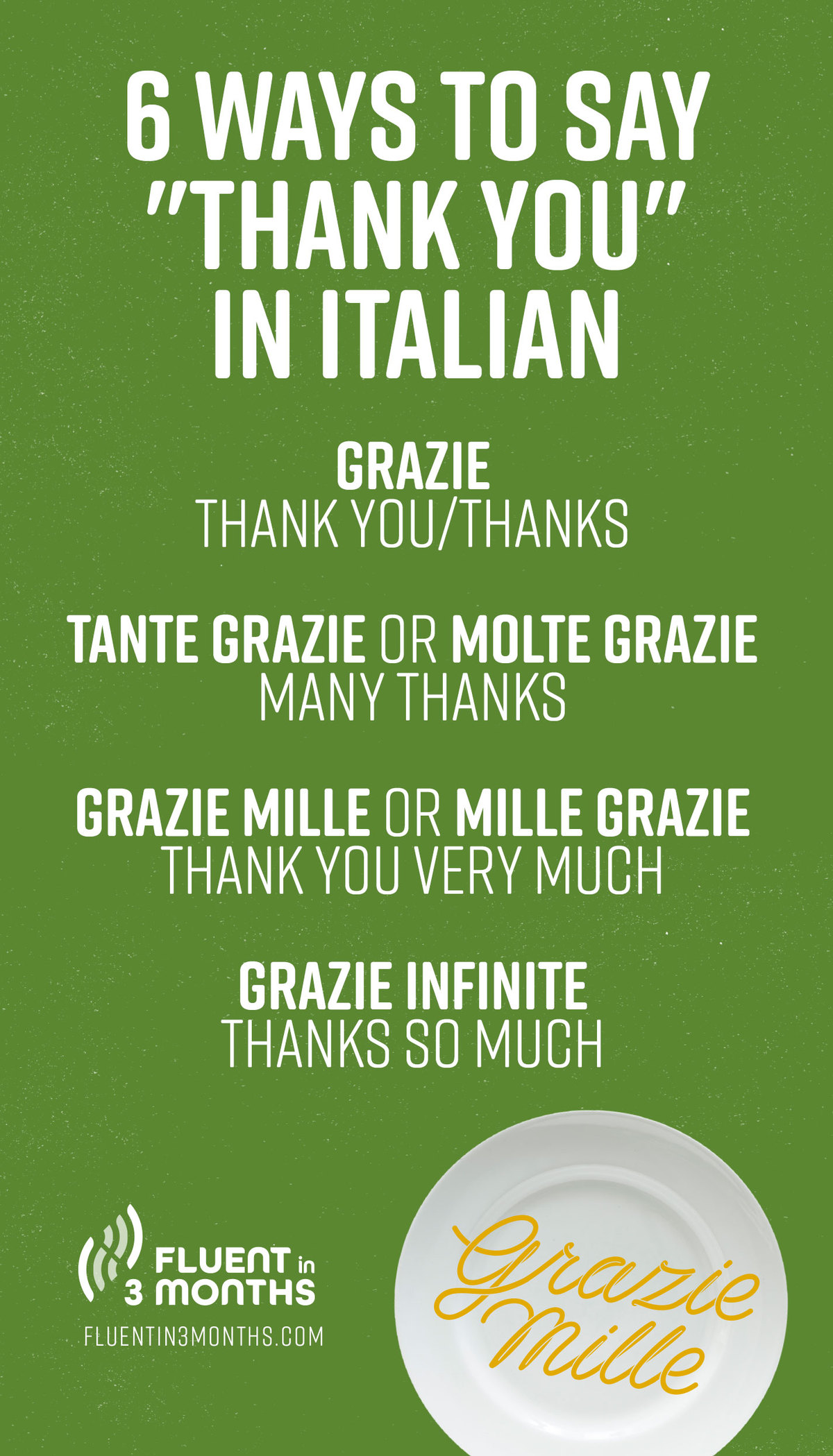 13 Ways to Say Thank You in Italian
